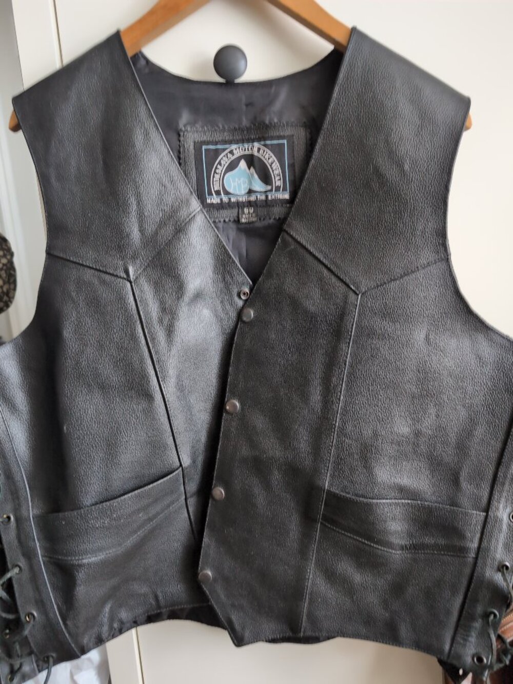 Leather Moto Vest